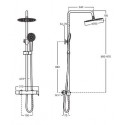 ROCA COLUMNA D VEGA PLUS CROM